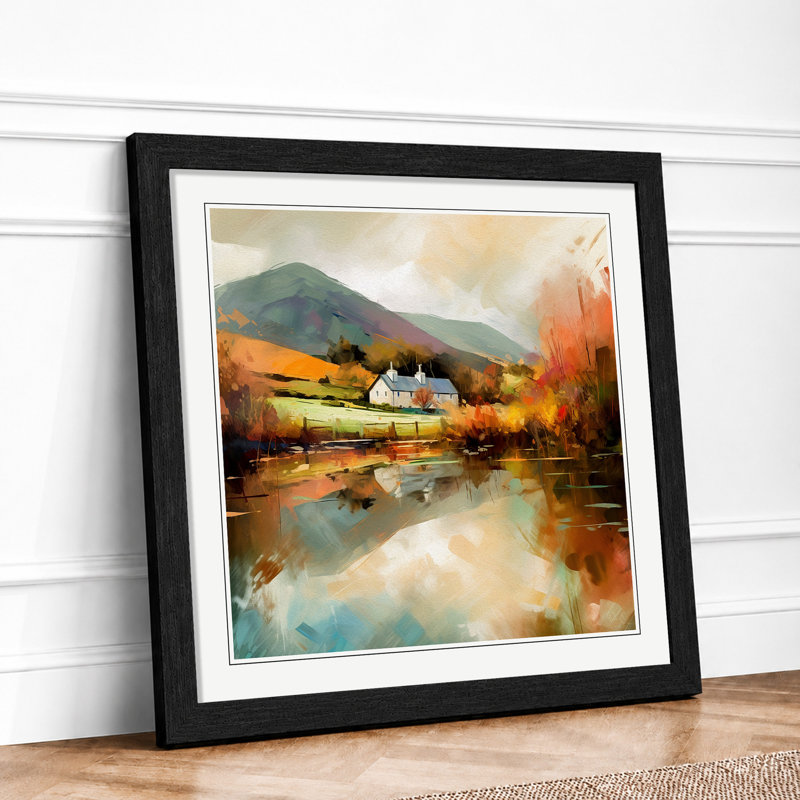 Wales Impressionism No.1 - Framed Print, Black