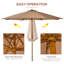 Brennin 300 cm W X 300 cm D Octagonal Market Parasol with Pulley Lift-774129929