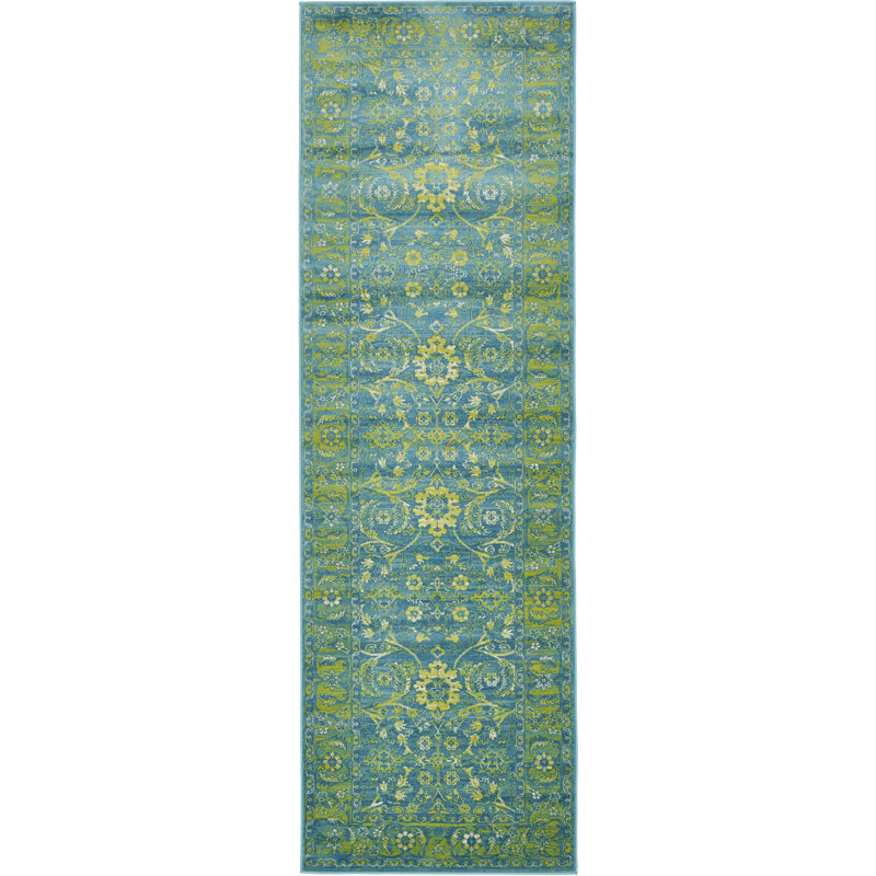 Tapis bleu Yareli, Tapis de couloir 3 pi x 9 pi 10 po