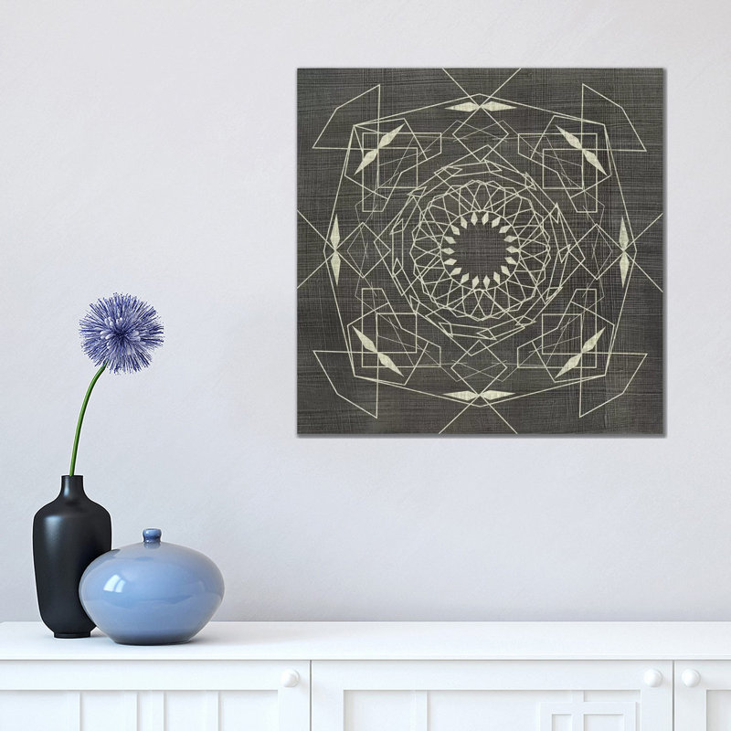 Geometric Tile V by Chariklia Zarris - Wrapped Canvas Print, 45.72 cm H x 45.72 cm W