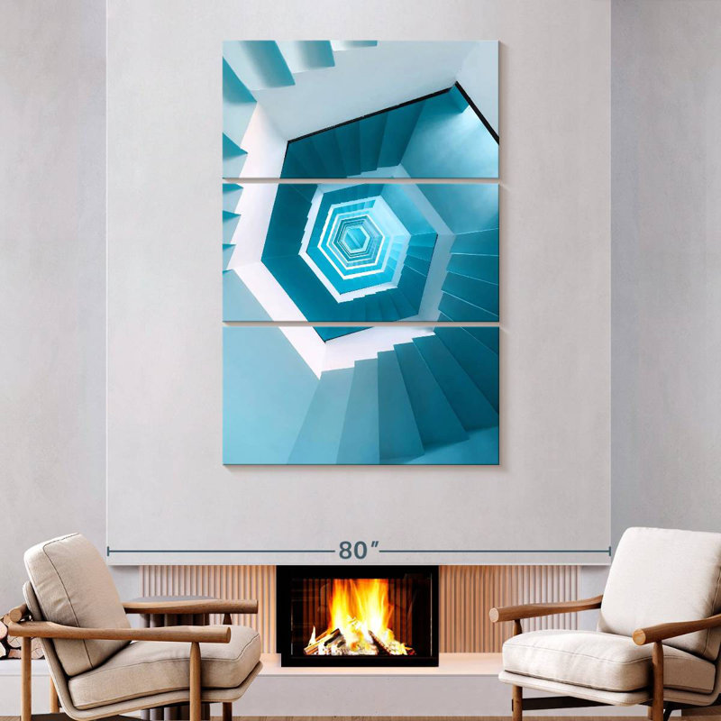 Lilie Hexagon Staircase, 74" H x 48" W
