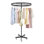 360° Rotatable Round Clothes Rack Round Clothing Rack, Floor-Standing Circular Rack Stand With Wheels