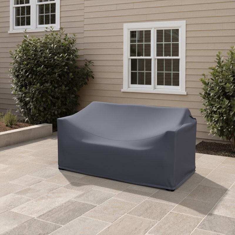 Housse pour causeuse droite en eucalyptus de 62,91 po de largeur Gavina