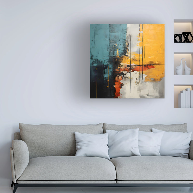 Sean Parnell Abstract Square 05 Canvas Art_ALI73337, 24" H x 24" W