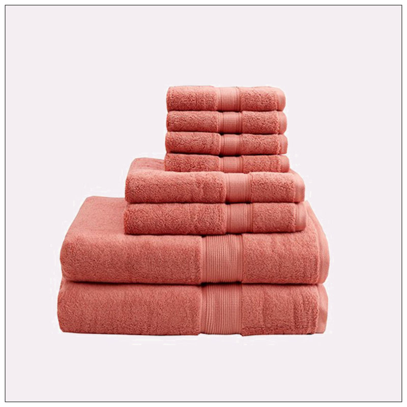 100% Cotton Super Plush Mulit-Size Set, Coral
