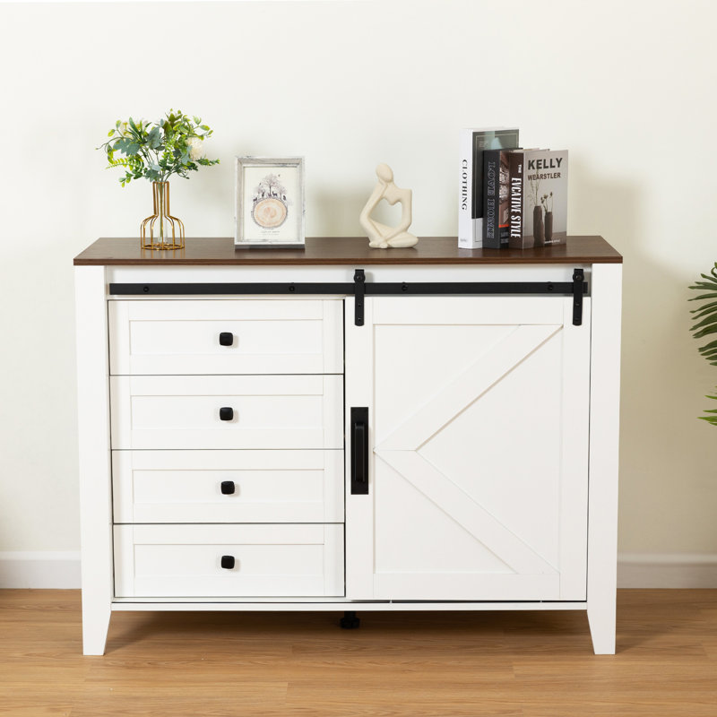 Armoire en bois pour le salon, entrée, Blanc