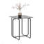Table de bout moderne en verre trempé, table d'appoint, table de bout-1116148007