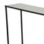 Ensemble de 3 tables gigognes Kellie, métal noir, plateau en verre