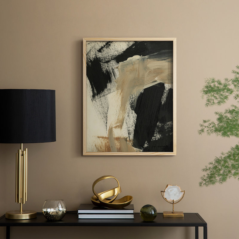 «Baked Paintstrokes IV», reproduction encadrée - bois massif, H 11 po x l 9 po