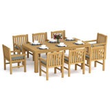 Devon Outdoor 9 - Piece Teak Dining Set