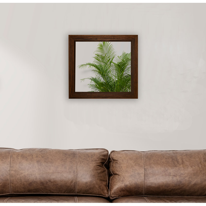 Miroir d'appoint Ommo, 17,75 po x 17,75 po, Moka