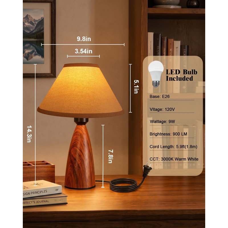 Lampe de chevet tactile, petite lampe de nuit à intensité variable (3 niveaux).