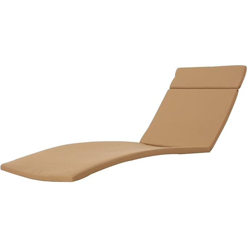 52005.00CUSH-CAR (1PCS) SALEM Outdoor Chaise Lounge Cushion (Without Chaise Lounge), Khaki
