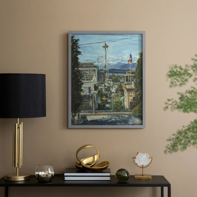 «Needle From The Hill», reproduction encadrée - bois massif