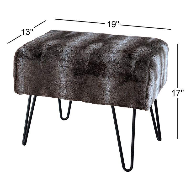 Greater Taree Upholstered Ottoman, Arusha Grey