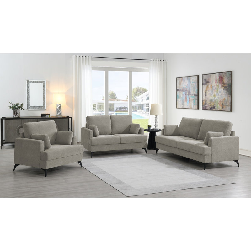 Ernie Modern Grey Accent Chair 