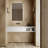 MonBlari 34" X 18" Rectangle Solid Surface Wall Mounted Bathroom Sink Matte White-127146924