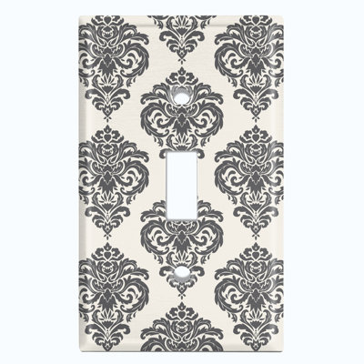 Patterned 1 - Gang Toggle Light Switch Standard Wall Plate