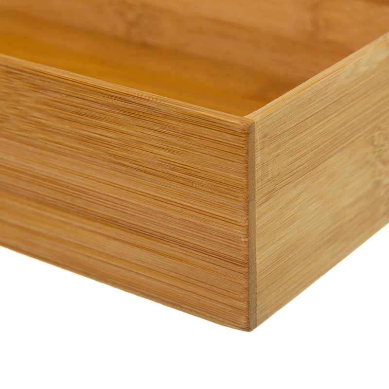 Marilee Bamboo Rectangle Utensil Crock, 6.5cm H x 30cm W x 15cm D