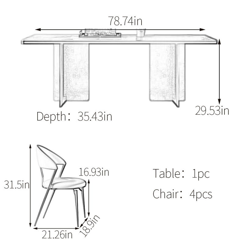 Gomer, 29.53"H x 78.74"L x 35.43"W