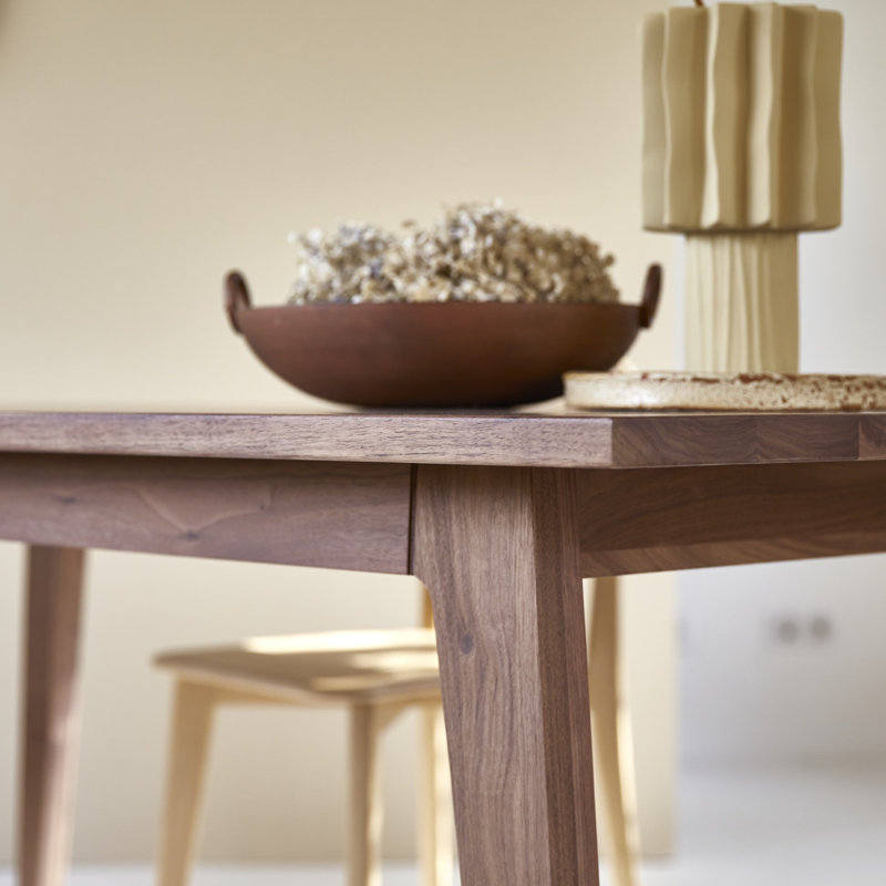 Esmée Walnut Solid Wood Dining Table