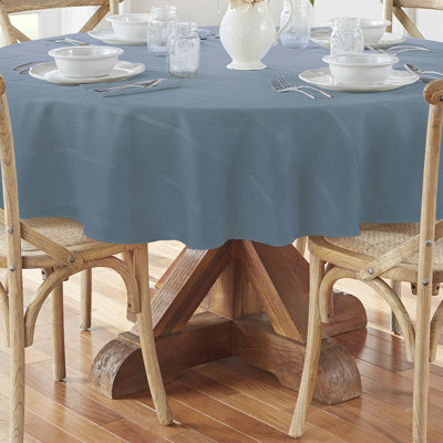 Ramiro Elegance Plaid Jacquard Round Tablecloth