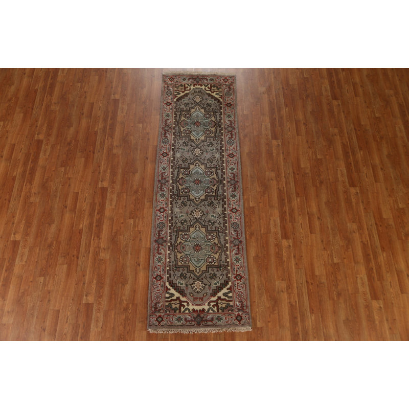Geometric Traditional  Runner Rug 3x8