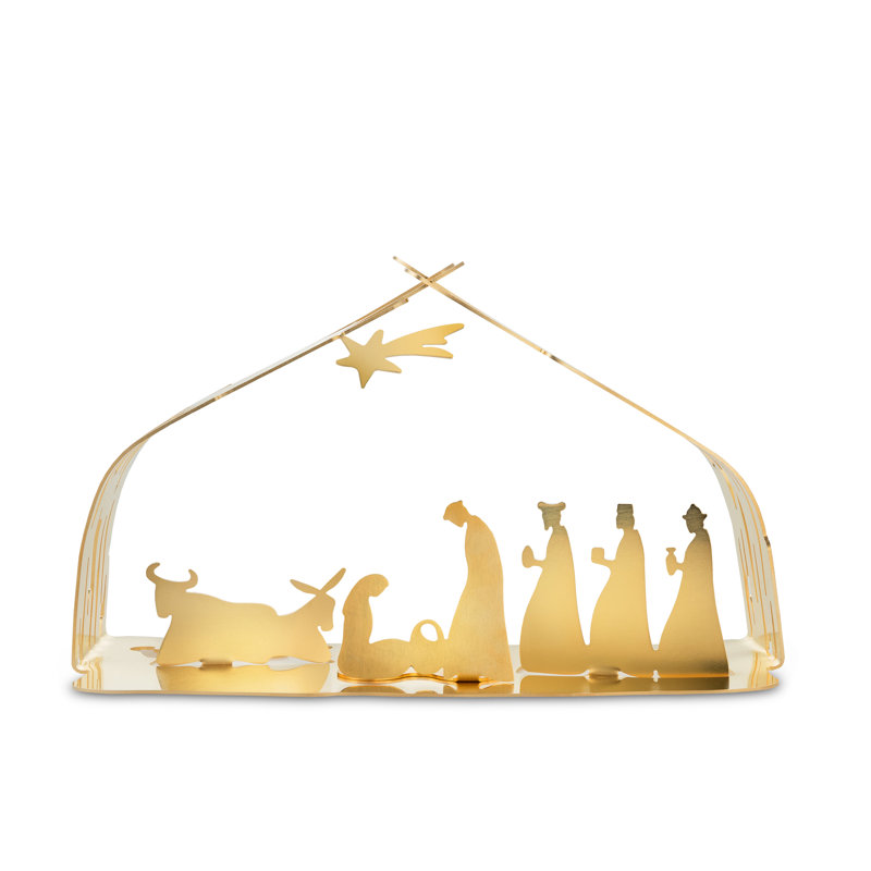 Bark Christmas Nativity Set, Gold
