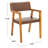 Radbroke 18'' H Solid Wood Armchair-675577273