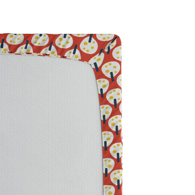 Microfiber Floral Fitted Sheet, Twin Fitted Sheet