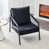 Black Faux Leather sélectionné
