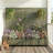 6 ft. H x 4 ft. W Metal Planter Box privacy screen Garden Bed with Trellis and Wheels - Gray-1324194330