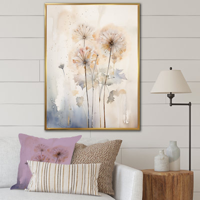 Dandelion Charm in Winter IV - Pissenlit grand, art mural