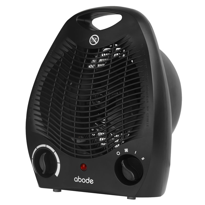 Abode 856 BTU Electric Compact Space Heater with Adjustable Thermostat