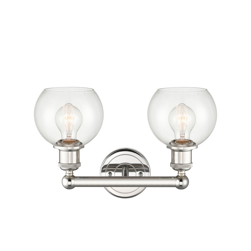 Cambria 2 - Light Dimmable Vanity Light, Clear, Polished Nickel