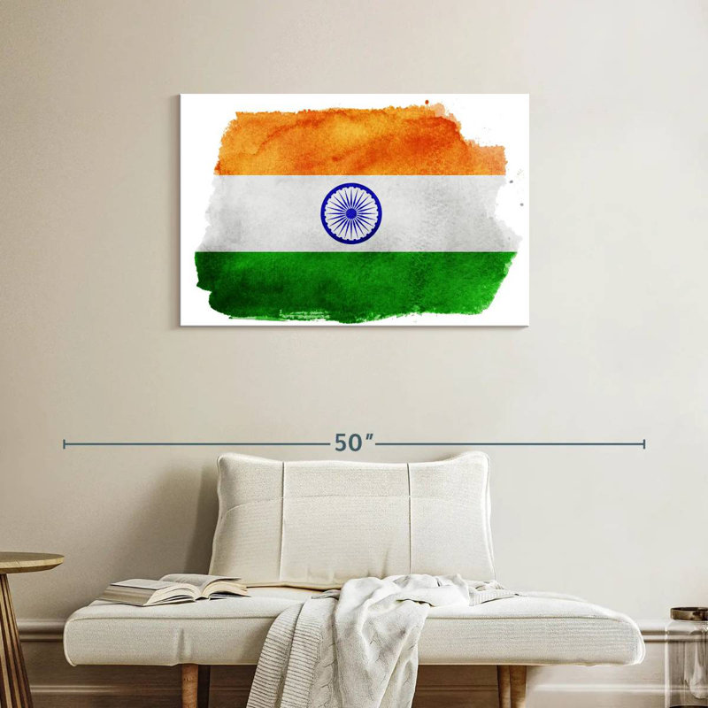 Borges India Flag, 24" H x 36" W