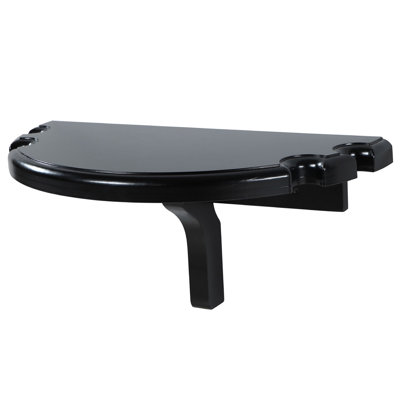 Premium Half Moon Pool Cue Wall Shelf