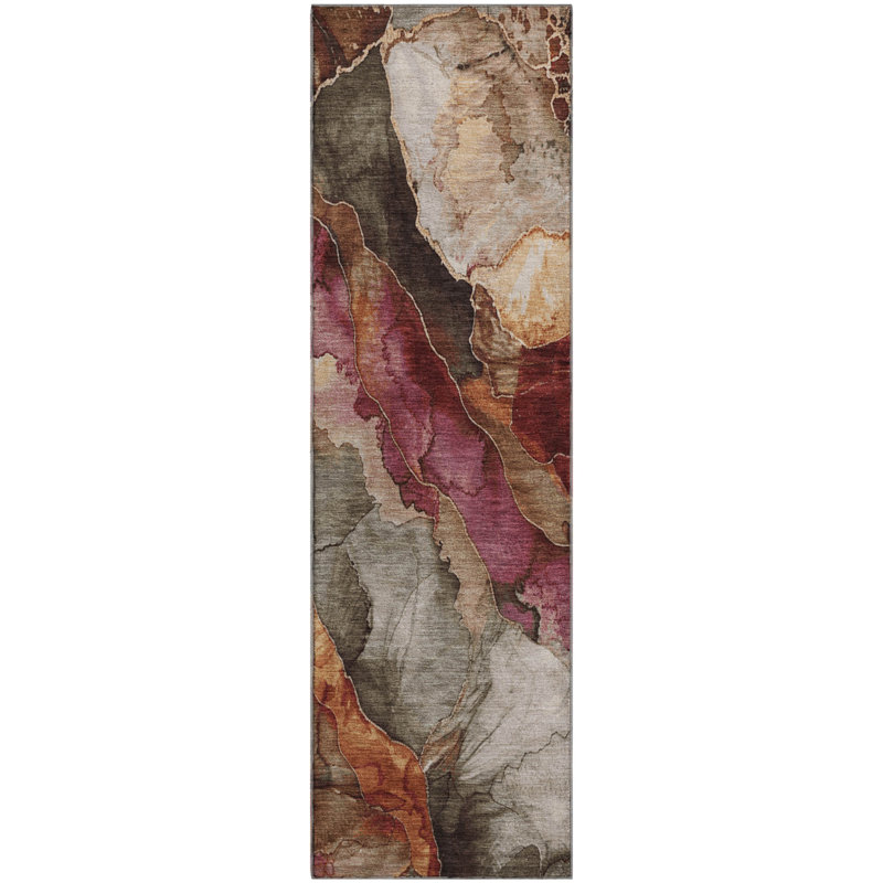 Premium Machine Washable Chelston AMF1864 Floral Rug, Runner 2'3" x 7'6"