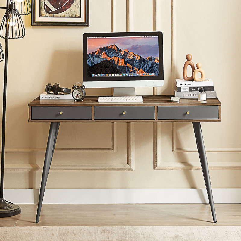Bureau d'écriture moderne avec tiroirs Mid-Century