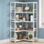 180cm H x 90cm W Metal Corner Bookcase-2127779515