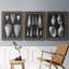 Green County I - Ensemble de 3 peintures sur toile encadrées-747786742-747786745