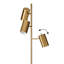 Lampe sur pied à branches 65 po Dorset-248215398-244088554