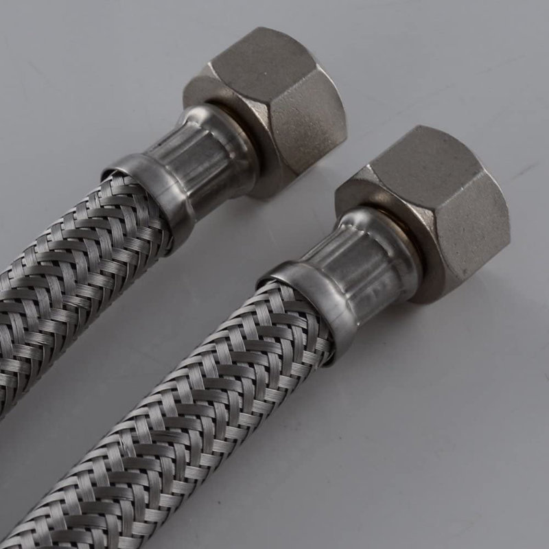 Connecteur de robinet en acier inoxydable tressé de 24 po de longueur