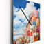 Horloge murale cubique dans un style De Stijl I - Nuage surdimensionné-2032305314
