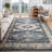 Genesis Triple Medallion Traditional Blue/Rust Area Rug-1007960879