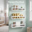 Pine Wood,Metal Floating Shelf