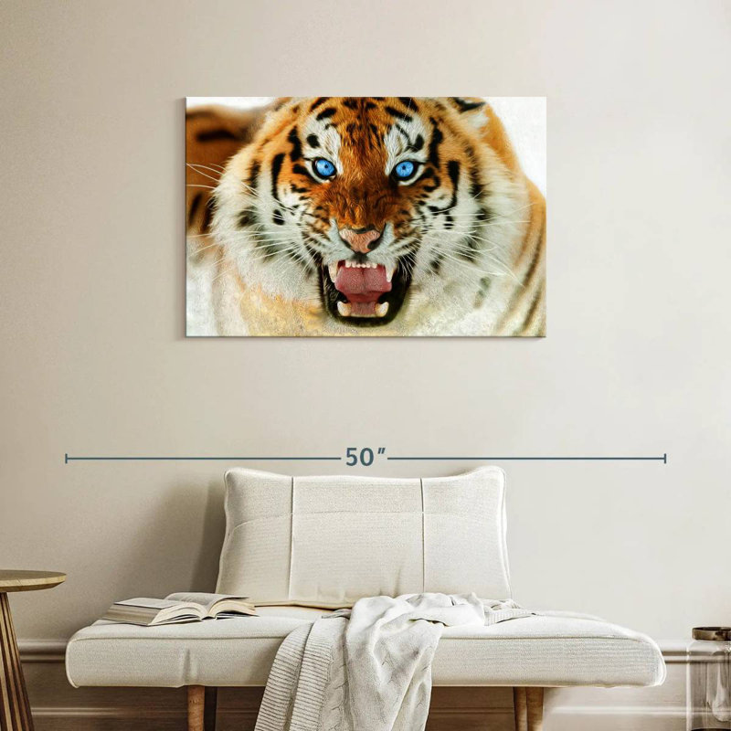 Brampt Furious Tiger, 24" H x 36" W