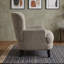 Fauteuil club Boucle avec pieds et accoudoirs