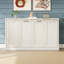 Lit escamotable horizontal simple, lit escamotable mural, armoire pliante, mobilier peu encombrant pour chambre d'amis polyvalente, bureau personnel, blanc rustique