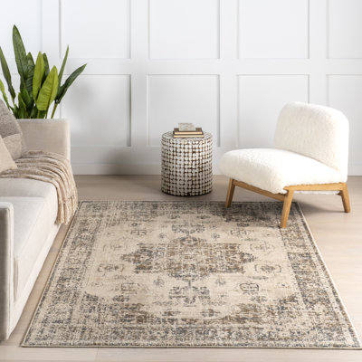 Venn Faded Medallion Area Rug